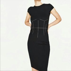 Zara Dress w/ Front Stitching